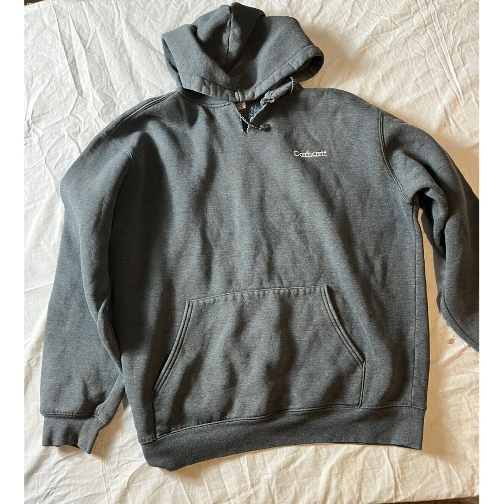 Carhartt Hoodie Men’s Size Large Made In Mexico Dark Grey